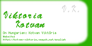 viktoria kotvan business card